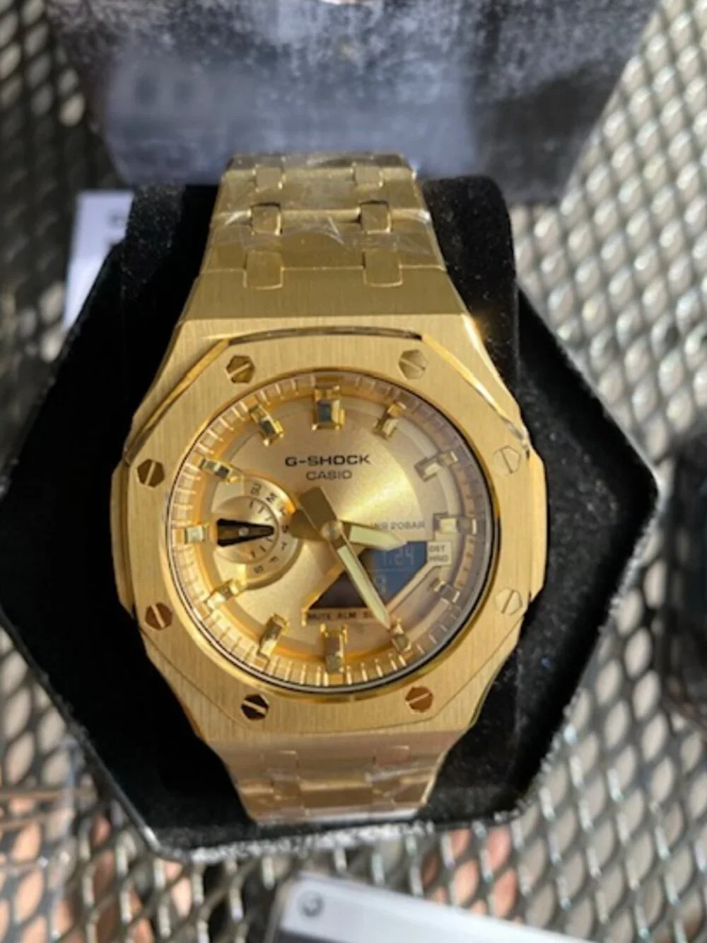 New Casio G-Shock Gold Color GA2100 All Yellow Gold custom MOD
